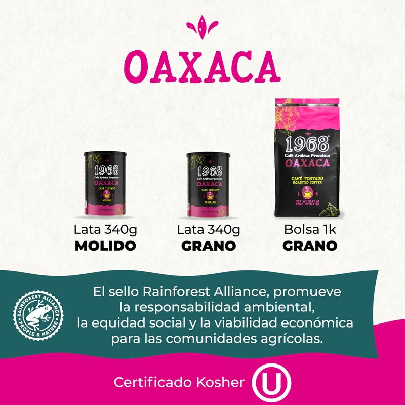 1968 - Café 1968 Oaxaca en Grano 340g | Notas