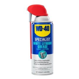 WD-40 Specialist White Lithium Grease Spray with SMART STRAW SPRAYS 2 WAYS, 10 OZ