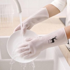 Translucent Rubber Gloves 5ea