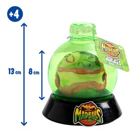 Bizak Madballs Magic Potion Monster Balls with Creepy Design, Jump up to 3 m, Green Boat with Green Ball, 6 Creatures to Collect, Age 4+ (64433056-2)