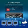 8 Port PoE Switch 100Mbps with 2 Gigabit Uplink, VIMIN