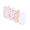 Chicco Baby Unisex Sleeveless Cotton Bodysuits Set, rose