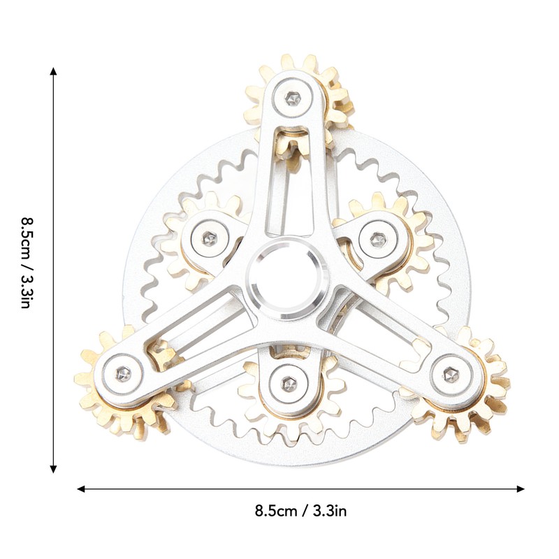 Fingertip Gear Toy 4 Gears Decompression Metal Finger Hand Brass