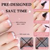 300pc French Gel x Toenail Tips Press on Toenails Glue