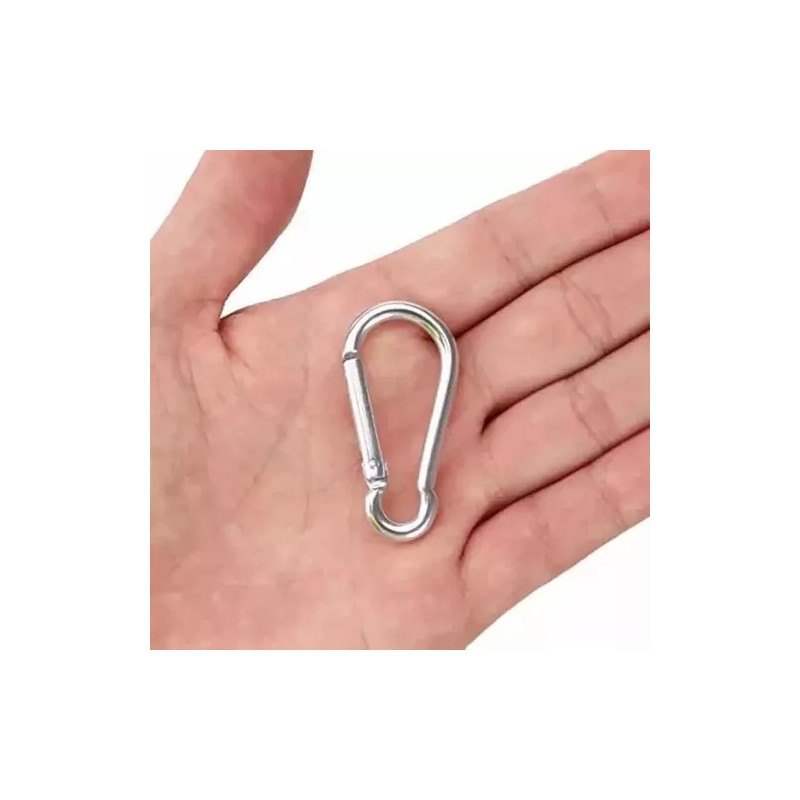 Estuchelandia Bandola Gancho Mosqueton Aluminio Camping Llavero 2 Piezas