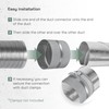 Vent Systems 8'' Inch Galvanized Steel Duct Connector - Round