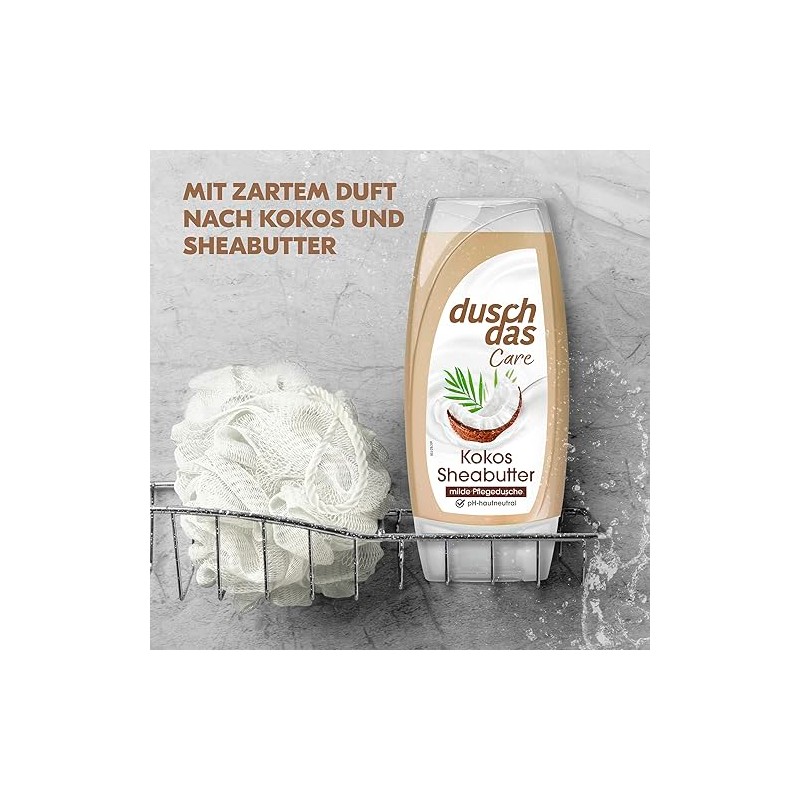 Duschdas Care Duschgel Kokos & Sheabutter Milde Pflegedusche ph-hautneutral 6x