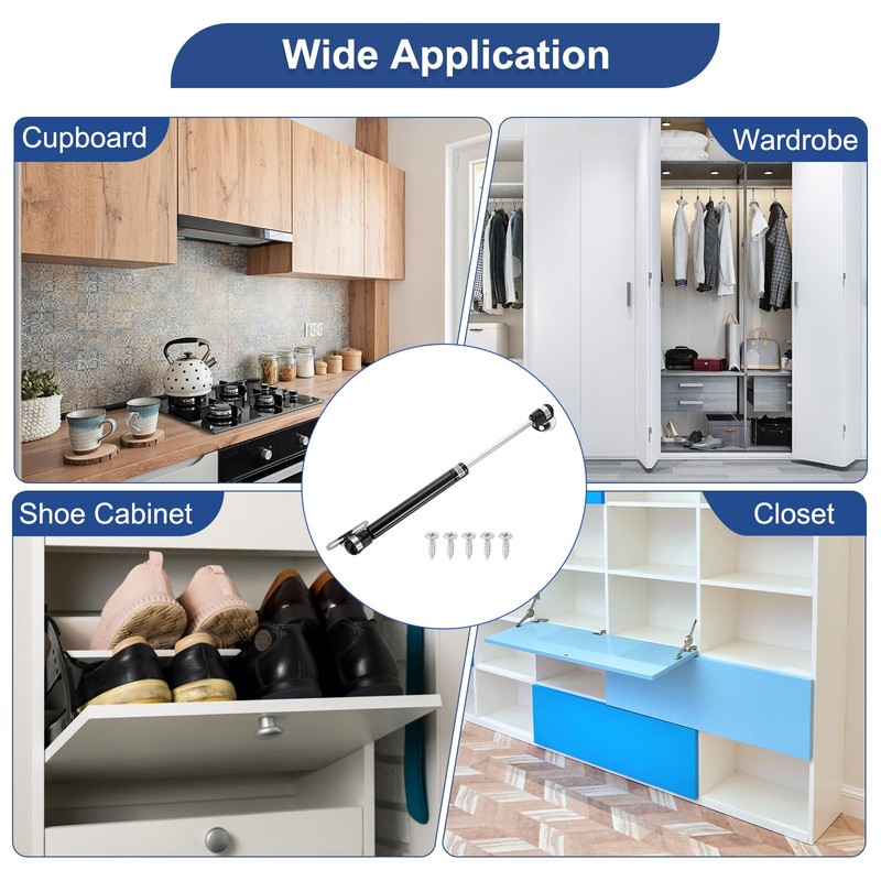 sourcing map 1Pcs Lid Support Hinges, 200N Gas Struts Soft