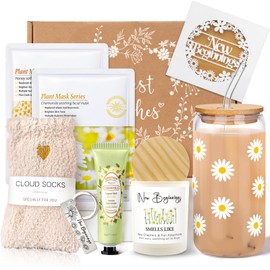 New Beginnings Box, Farewell Gifts For Coworkers, Self, New Job Going Away Break Up Divorce Goodbye Good Luck Gift Basket, Self Care Gifts for Women Her Best Friends Sister Mom
