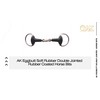 AK Eggbutt Soft Rubber Double Jointed Rubber Coated Bit (Black