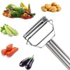 AnGeer Julienne Peeler, Stainless Steel Vegetable Peeler, Double-Sided Blade Vegetable
