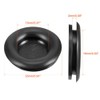 TOP-VIGOR 10Pcs 16mm Black Rubber Blanking Grommets Electrical Hole Wire