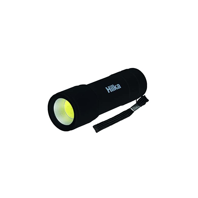 Hilka 82010920 9 LED Rubber Coated Mini Torch Display, Black