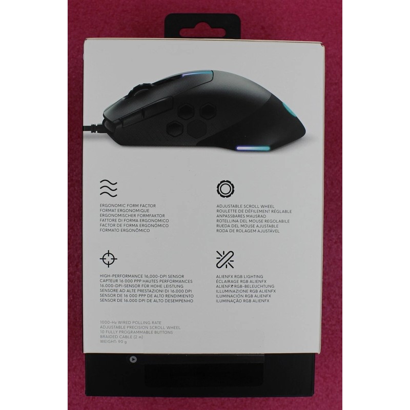 Dell Alienware AW510M Wired Gaming Mouse 16000 DPI High-Performan