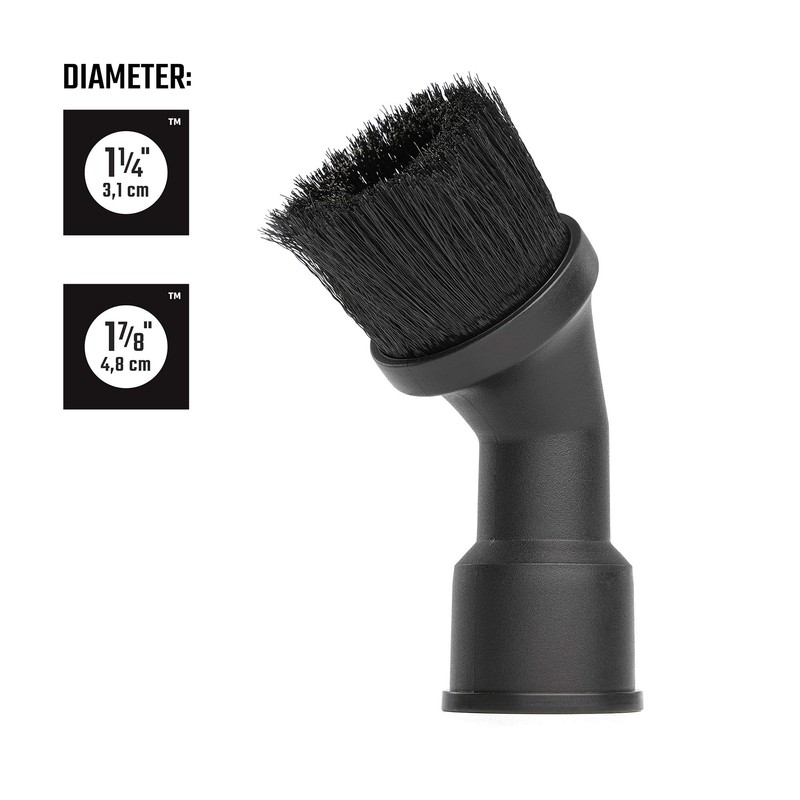 CRAFTSMAN CMXZVBE27159 DUAL-FIT Dusting Brush Wet/Dry Vac Attachment for 1-1/4