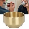 Men Beard Soap Bowl Ti Plated Foaming Cream Bowl Facial