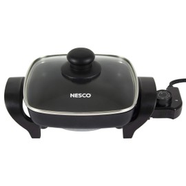 NESCO ES-08, Electric Skillet, Black, 8 inch, 800 watts