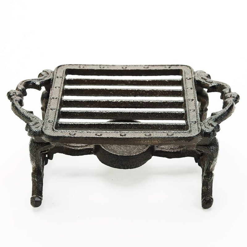 Sungmor Heavy Duty Cast Iron Teapot Dish Warmer Stable Holder
