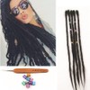 100% Real Hair Dreadlock Extensions 20 Inch 5 Strands/Pack Handmade