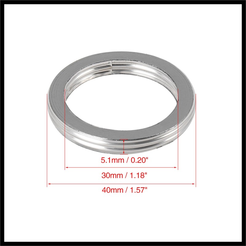 Hihaha 5pcs 30mm ID 40mm OD Motorcycle Exhaust Muffler Pipe