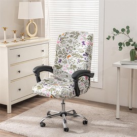 BSYMDH - Funda elástica para silla de computadora, con cierre, elástica, duradera, elástica, para silla de computadora, para juegos, universal, para silla giratoria, 08