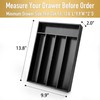 Conflech Silverware Organizer Bamboo Kitchen Drawer Organizer Utensil Organizer Silverware