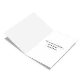 NobleWorks - Fun Congratulations Card with Envelope - Congrats Humor, Encouragement Greeting - Funky Rainbow Wildlife C4948HCGG