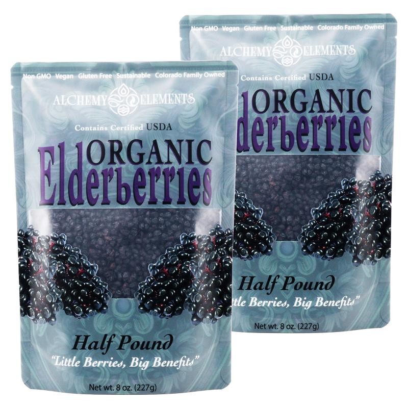 100% Organic Elderberries | Whole Dried | Organic | Natural