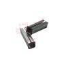 1 Piece 6.9mm Square X110mm Door Windows Handles Spindle and