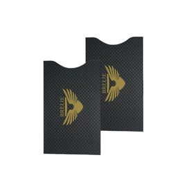 BRELIE RFID Blocking Sleeves- Credit Card Protector, Contactless Security Protector, Protection from Cyber & Identity Theft, Credit Card Sleeves x2 Each Pack