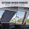 C41083 70cm Retractable Car Windshield Sun Shade – Foldable Reflective