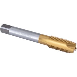 Burkit M14 X 1.5 Spiral Point Tap, HSS Titanium coating Spiral Point Plug Threading Tap M14 x 1.5