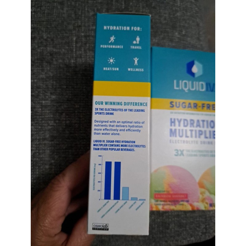 Liquid Iv 2x liquid iv hydration multiplier sugar free Rainbow
