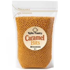 Caramel Bits Topping - Kidu Pantry - 5 Pounds - 80 Ounces Bulk Bag