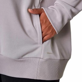 Mondetta Ladies' Ottoman Hoodie Pullover Moisture Wicking Fabric Gulf GRAY NWT