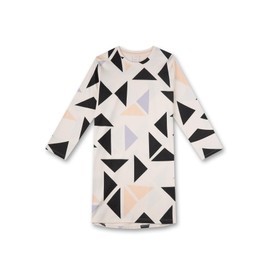 Sanetta Girls Nightdress Beige Comfortable Nightdress for Girls Long Sleeve Sleepwear Size, White Whisper