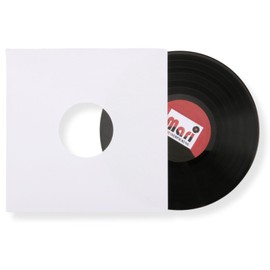 Pack of 25 LP Record Inner Sleeves Lined 90 g Pure White Paper Vinyl LP Maxi Single