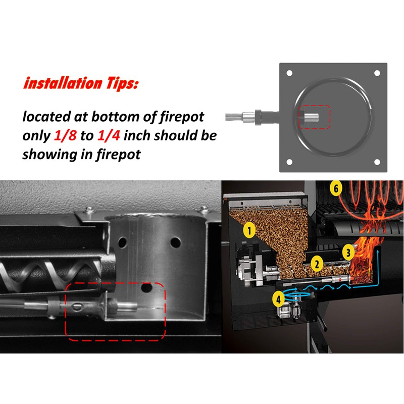 Hot Rod Ignitor Kit Replace KIT0255 for D2 Traeger Wood