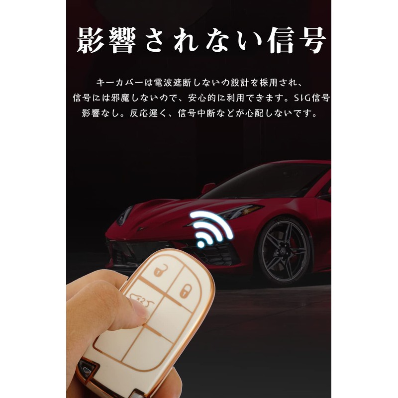 LETINGFAR Key Case, For JEEP, Smart Key Case, Key Cover,