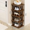 Vertical Shoe Rack - Tall Narrow Shoe Rack Organizer for