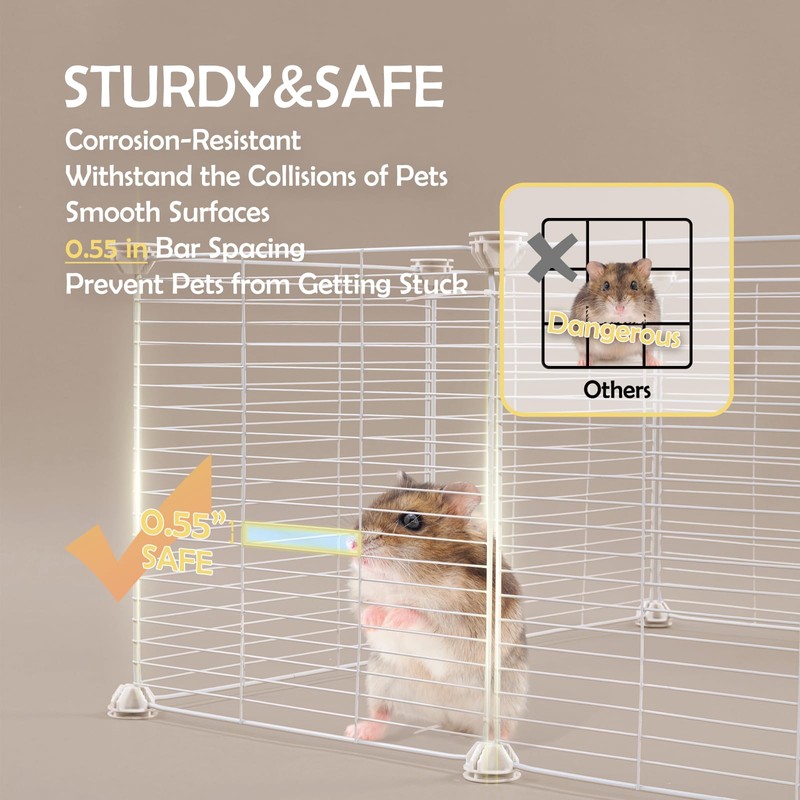 MEEXPAWS Guinea Pig Cages Small Animal Playpen Large 42" L