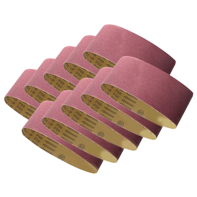 10PCS 180 Grits Sand Belts Aluminum Oxide Sanding Belt Sander