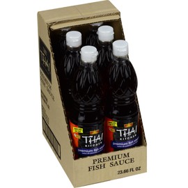 Thai Kitchen Premium Fish Sauce, 23.66 fl oz (Pack of 6) - Six 23.66 Fluid Ounce Bottles of Fish Sauce Crafted for Dressings and Marinades for a Sweet, Tangy and Spicy Flavor