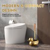 Duck Toilet Brush and Holder Set - Ceramic Bathroom Toilet