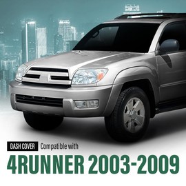 LQI TPE Dash Cover Dashboard Panel Black Compatible with Toyota 4Runner 2003-2009