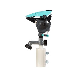 T-Post Lawn Pulsating Impact Sprinkler 300013 with a Gear Drive, Pole Base, Adjustable to 360 Degrees by New England Garden Tools