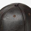 FREEBIRD99 Men's PU Leather Adjustable Winter Warm Baseball Cap Dad