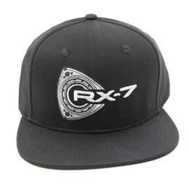 Rotary13B1 RX-7 Baseball Cap - Black Flat Brim