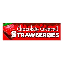 Chocolate Covered Strawberries Vinyl Banner Large - 36x120