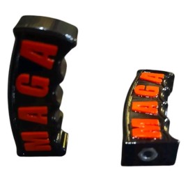 BP-Engineer Can Am MAGA Trump Shift Knob XMR Renegade XXC Outlander, Black, Red Polymer 4"